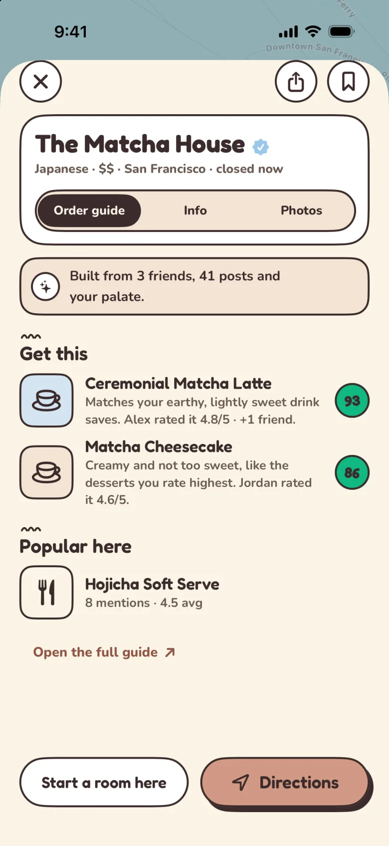 Get this and Popular here section titles, each under the dumpling pleat